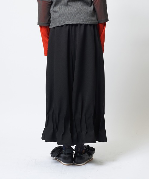 gomme(ゴム)の「ウーリーライクタックパンツ(その他パンツ・レディース・カーキ/ブラック/チャコールグレー・MEDIUM)」の15枚目の写真