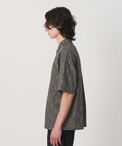 BEAUTY&YOUTH UNITED ARROWS(ビューティーアンドユースユナイテッドアローズ)の「ロンシャン モダン バティック キャンプカラー シャツ GRANDE型(シャツ/ブラウス・メンズ・ダークグリーン・L/XL/M/S)」の3枚目の写真