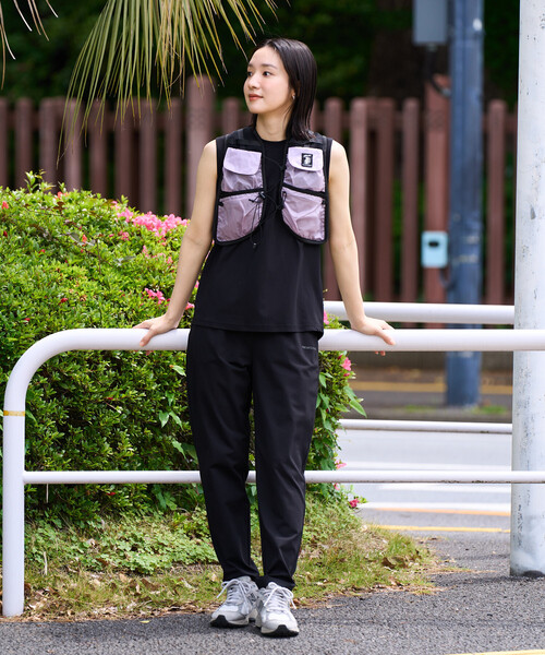 FREAK'S STORE(フリークスストア)の「限定展開 <吸水速乾・接触冷感・UVカット>スピードライ ノースリーブ セットアップ(トップス・パンツ)(その他パンツ・レディース・ブラウン/サックスブルー/ブラック/ベージュ/ネイビー・SMALL/MEDIUM)」の13枚目の写真