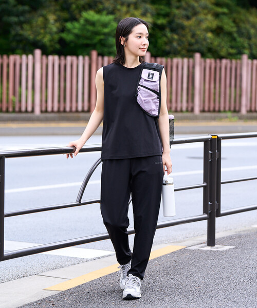FREAK'S STORE(フリークスストア)の「限定展開 <吸水速乾・接触冷感・UVカット>スピードライ ノースリーブ セットアップ(トップス・パンツ)(その他パンツ・レディース・ブラウン/サックスブルー/ブラック/ベージュ/ネイビー・SMALL/MEDIUM)」の17枚目の写真
