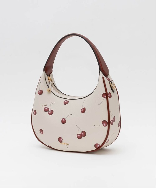 RANDA(ランダ)の「【Cherry&Strawberry】2WAY ハーフムーンショルダーバッグ(ショルダーバッグ・レディース・ブラック/アイボリー/ピンク・FREE)」の17枚目の写真