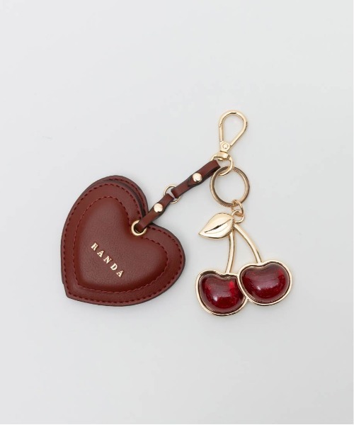 RANDA(ランダ)の「【Cherry&Strawberry】2WAY ハーフムーンショルダーバッグ(ショルダーバッグ・レディース・ブラック/アイボリー/ピンク・FREE)」の21枚目の写真