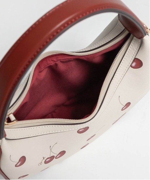 RANDA(ランダ)の「【Cherry&Strawberry】2WAY ハーフムーンショルダーバッグ(ショルダーバッグ・レディース・ブラック/アイボリー/ピンク・FREE)」の22枚目の写真