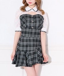 【セット着用可能】ハイウエスト変形ミニスカート