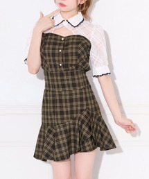 【セット着用可能】ハイウエスト変形ミニスカート