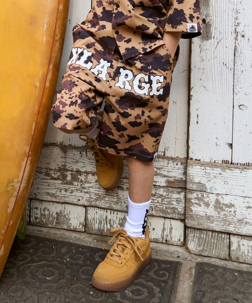 XLARGE KIDS（エクストララージキッズ）の「アニマル総柄 ハーフパンツ（その他パンツ・キッズ・チャコール/ベージュ・140cm/90cm/100cm/110cm/120cm/130cm）」の2枚目の写真