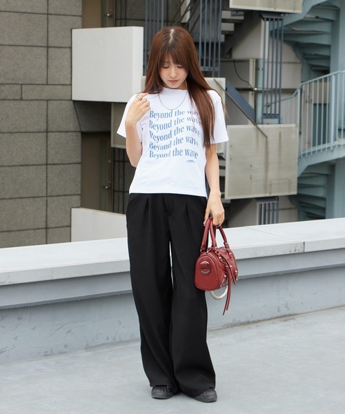 THOUSAND MILE(サウザンドマイル)の「THOUSAND MILE/サウザンドマイル SHORT SLEEVE COMPACT PRINT T-SHIRT 秋 秋服 2026年秋冬(Tシャツ/カットソー・レディース・ホワイト/ブラック/ブラウン・FREE)」の15枚目の写真