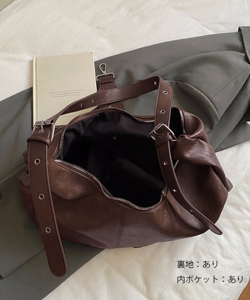 Miniministore(ミニミニストア)の「ホーボーバッグアイレットショルダーバッグ(ショルダーバッグ・レディース・ブラック/ダークブラウン・FREE)」の20枚目の写真