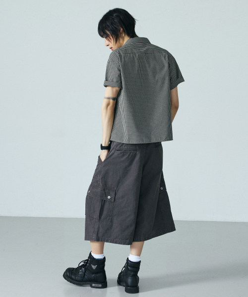 LXT（エルエックスティー）の「ウォッシュドコットンワイドカーゴバミューダパンツ[チャコール]（その他パンツ・レディース・その他・XX-LARGE/SMALL/MEDIUM/LARGE/X-LARGE）」の6枚目の写真