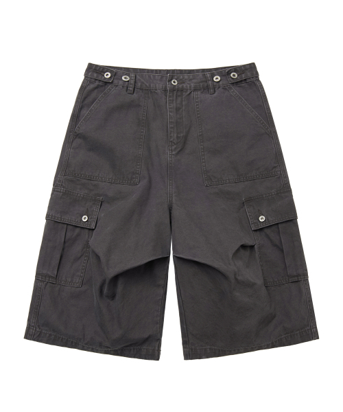 LXT（エルエックスティー）の「ウォッシュドコットンワイドカーゴバミューダパンツ[チャコール]（その他パンツ・レディース・その他・XX-LARGE/SMALL/MEDIUM/LARGE/X-LARGE）」の7枚目の写真
