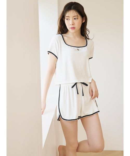 SNIDEL HOME（スナイデルホーム）の「【WEB限定】【セット商品】【SorbetLight】【接触冷感】パイルセットアップ（ルームウェア/パジャマ・レディース・ネイビー/グレー/サックスブルー/ライトピンク/アイボリー・F）」の12枚目の写真