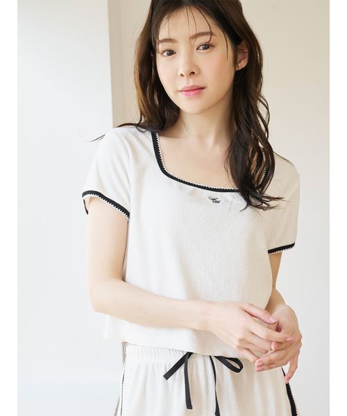 SNIDEL HOME（スナイデルホーム）の「【WEB限定】【セット商品】【SorbetLight】【接触冷感】パイルセットアップ（ルームウェア/パジャマ・レディース・ネイビー/グレー/サックスブルー/ライトピンク/アイボリー・F）」の15枚目の写真