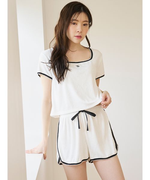 SNIDEL HOME（スナイデルホーム）の「【WEB限定】【セット商品】【SorbetLight】【接触冷感】パイルセットアップ（ルームウェア/パジャマ・レディース・ネイビー/グレー/サックスブルー/ライトピンク/アイボリー・F）」の11枚目の写真