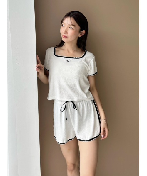 SNIDEL HOME（スナイデルホーム）の「【WEB限定】【セット商品】【SorbetLight】【接触冷感】パイルセットアップ（ルームウェア/パジャマ・レディース・ネイビー/グレー/サックスブルー/ライトピンク/アイボリー・F）」の20枚目の写真