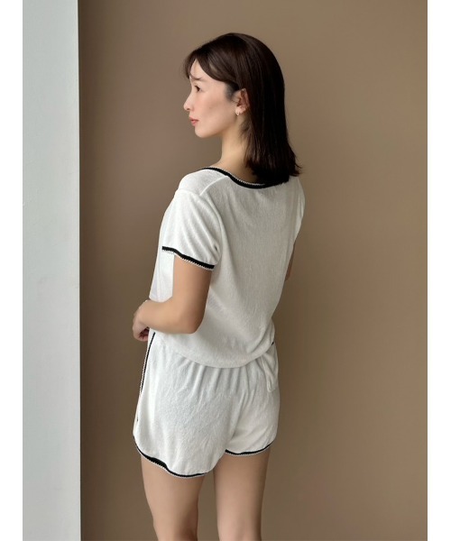 SNIDEL HOME（スナイデルホーム）の「【WEB限定】【セット商品】【SorbetLight】【接触冷感】パイルセットアップ（ルームウェア/パジャマ・レディース・ネイビー/グレー/サックスブルー/ライトピンク/アイボリー・F）」の22枚目の写真