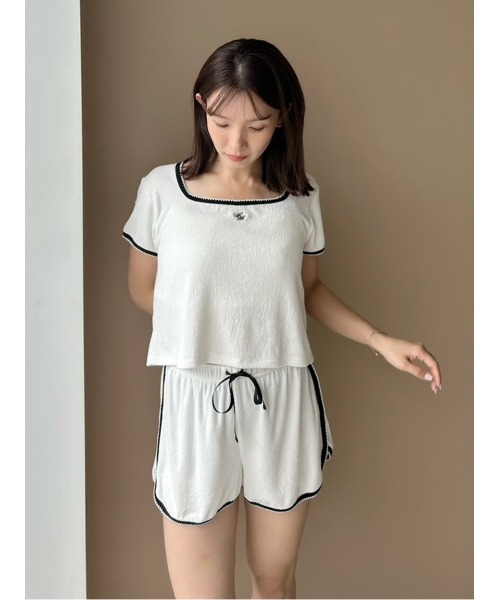 SNIDEL HOME（スナイデルホーム）の「【WEB限定】【セット商品】【SorbetLight】【接触冷感】パイルセットアップ（ルームウェア/パジャマ・レディース・ネイビー/グレー/サックスブルー/ライトピンク/アイボリー・F）」の19枚目の写真