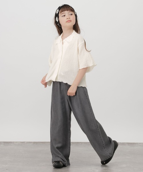 GLOBAL WORK(グローバルワーク)の「ポコポコシャツ半袖/680420(シャツ/ブラウス・キッズ・ホワイト/ミント・140cm/150cm/160cm/130cm)」の15枚目の写真