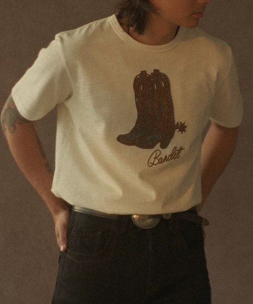 CELENA BEATS(セレナビーツ)の「ウエスタンブーツTシャツ(Tシャツ/カットソー・メンズ・ホワイト・XXL/XL/L/M)」の16枚目の写真