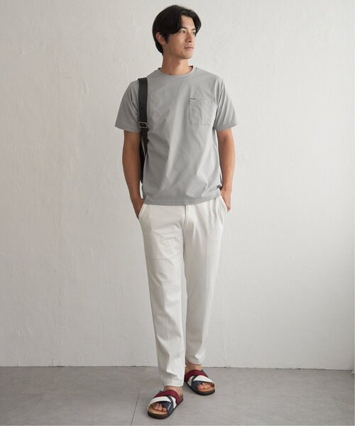 ikka(イッカ)の「【お得だ値】冷感DRY旅するTシャツ(Tシャツ/カットソー・メンズ・ホワイト/ブラック/ネイビー/グレー/オレンジ/グリーン・S/M/L/XL)」の12枚目の写真