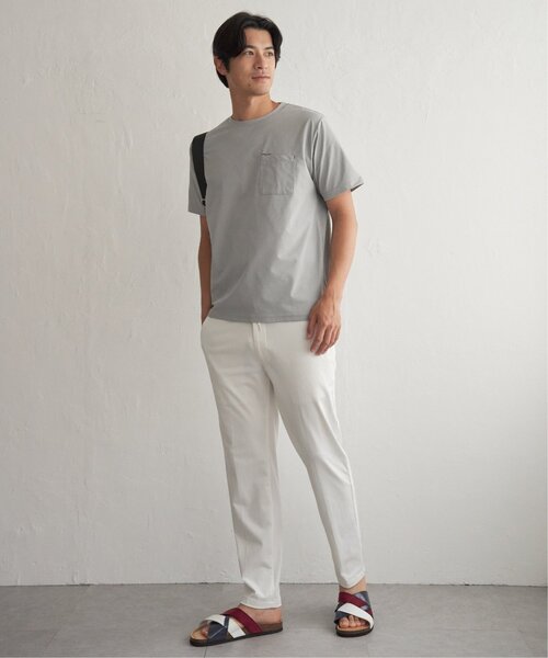 ikka(イッカ)の「【お得だ値】冷感DRY旅するTシャツ(Tシャツ/カットソー・メンズ・ホワイト/ブラック/ネイビー/グレー/オレンジ/グリーン・S/M/L/XL)」の11枚目の写真
