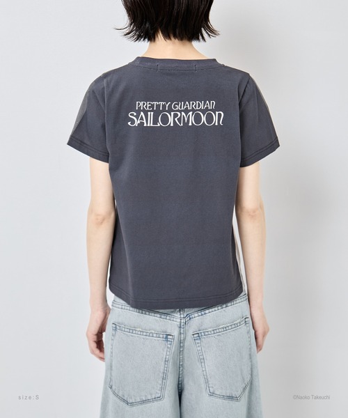 tanakadaisuke(タナカダイスケ)の「【tanakadaisuke/タナカダイスケ】Sailor Moon silhouette T-shirt/セーラ―ムーンシルエットTシャツ(Tシャツ/カットソー・レディース・ブラック・M/S)」の4枚目の写真