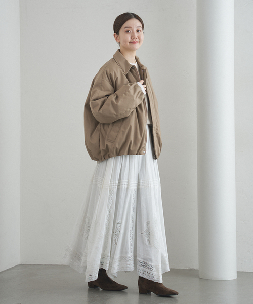 IENA(イエナ)の「《追加5》コットンレーススカート(スカート・レディース・ホワイト/ブラック・36/38)」の18枚目の写真