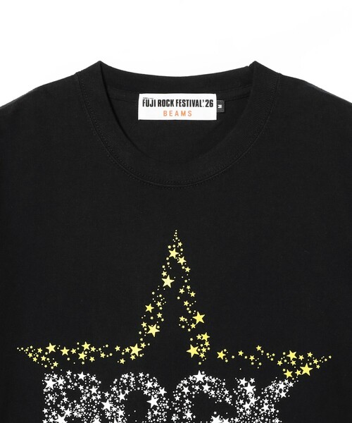BEAMS（ビームス）の「〈MEN〉FUJI ROCK FESTIVAL'26 / EISUKE HOSHI / ROCK STAR TEE（Tシャツ/カットソー・メンズ・ブラック・M/L/XL/XXL）」の2枚目の写真