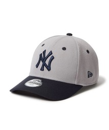 NEW ERA（ニューエラ）の「ニューエラ【NEW ERA】- ニューヨークヤンキース【New York Yankees Youth 9FORTY 2-Tone GRAY/NAVY  KIDS 14671599】（キャップ）」