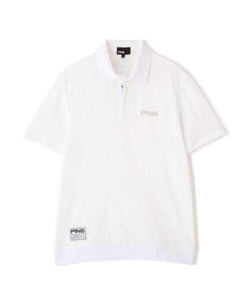 PING(ピン)の「【PING APPAREL】PEサッカー半袖ポロシャツ <GOLD> (MENS)(ポロシャツ・メンズ・ブラック/ホワイト/イエロー・M/S/L/LL/LL1)」の14枚目の写真