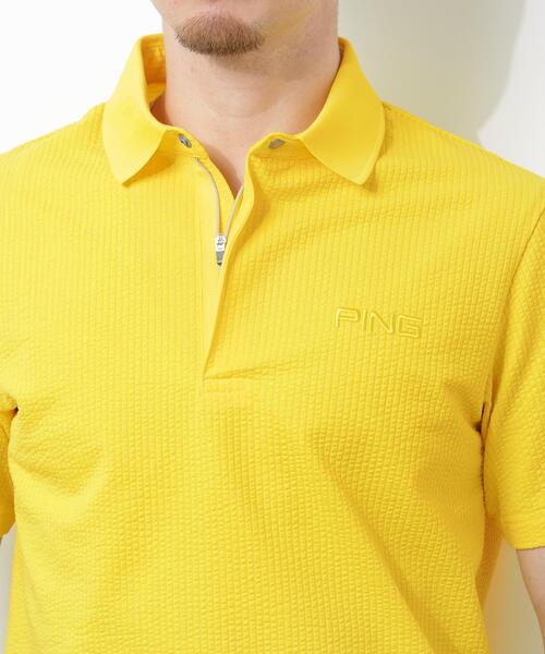 PING(ピン)の「【PING APPAREL】PEサッカー半袖ポロシャツ <GOLD> (MENS)(ポロシャツ・メンズ・ブラック/ホワイト/イエロー・M/S/L/LL/LL1)」の21枚目の写真