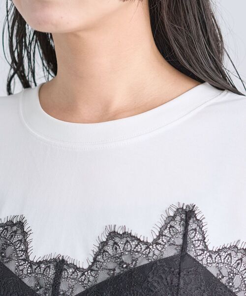 Green Parks(グリーンパークス)の「レースキャミドッキングプルオーバー(Tシャツ/カットソー・レディース・ブラック/グレー/オフホワイト・FREE)」の13枚目の写真