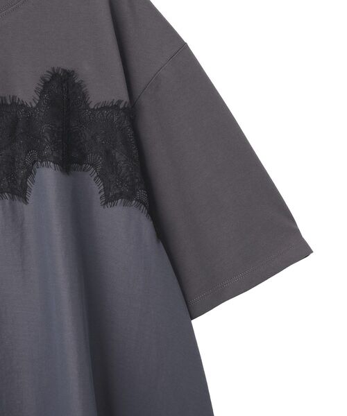 Green Parks(グリーンパークス)の「レースキャミドッキングプルオーバー(Tシャツ/カットソー・レディース・ブラック/グレー/オフホワイト・FREE)」の19枚目の写真