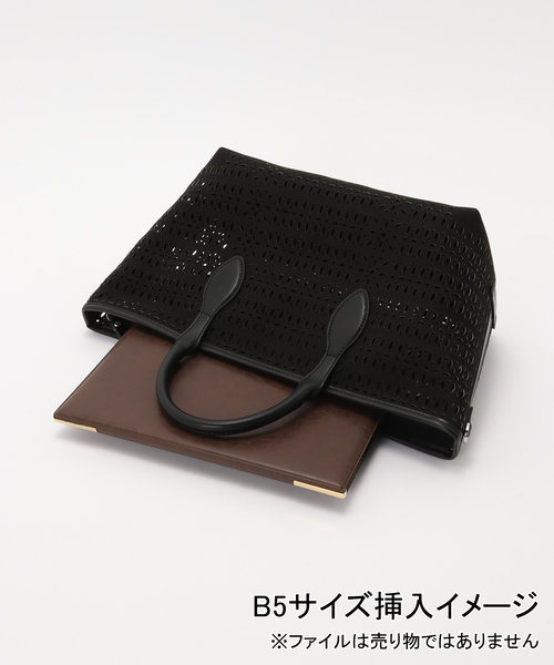 Spick & Span(スピックアンドスパン)の「GIANNI CHIARINI / ジャンニ キアリーニ MASHUP TOTE(トートバッグ・レディース・ブラック・FREE)」の11枚目の写真