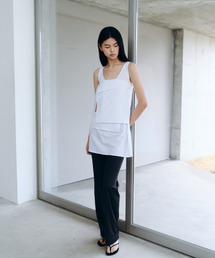CACELE（カッセル）の「DETACHABLE PANEL DRESS, WHITE（ワンピース）」