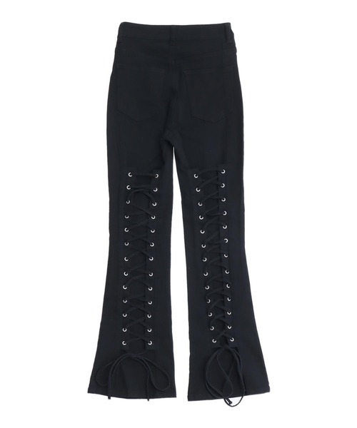 ANAP(アナップ)の「バックレースアップ ストレッチ フレアデニムパンツ(デニムパンツ・レディース・ブルー/ライトブルー・S/M)」の22枚目の写真