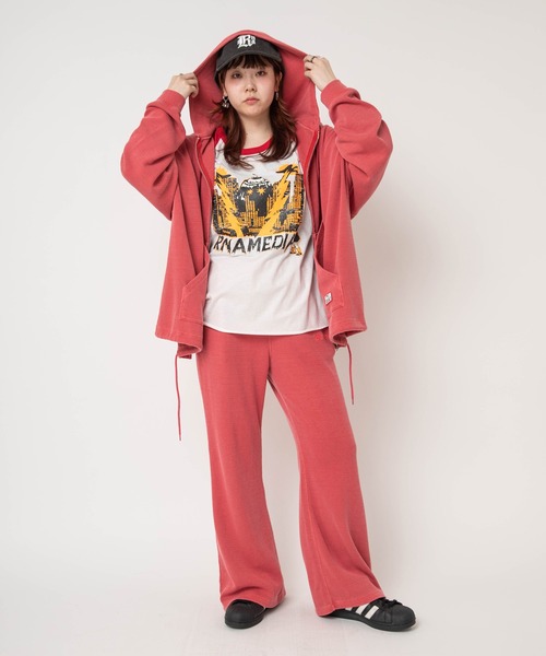 RNA(アールエヌエー)の「R4497 ワッフルソフトフレア(その他パンツ・レディース・レッド/マルチ/ブラウン・MEDIUM)」の21枚目の写真