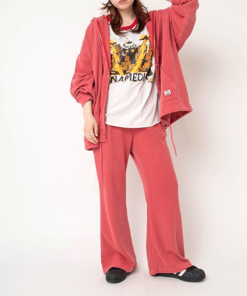 RNA(アールエヌエー)の「R4497 ワッフルソフトフレア(その他パンツ・レディース・レッド/マルチ/ブラウン・MEDIUM)」の8枚目の写真