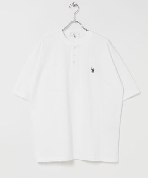 U.S. POLO ASSN.（ユーエスポロアッスン）の「U.S. POLO ASSN　天竺ヘンリーTシャツ（Tシャツ/カットソー・メンズ・ブラック/ブルー/ホワイト・LARGE/MEDIUM）」の8枚目の写真