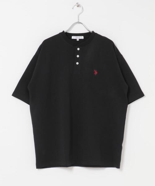 U.S. POLO ASSN.（ユーエスポロアッスン）の「U.S. POLO ASSN　天竺ヘンリーTシャツ（Tシャツ/カットソー・メンズ・ブラック/ブルー/ホワイト・LARGE/MEDIUM）」の16枚目の写真
