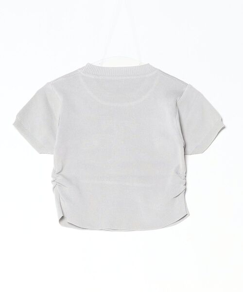 TITTY&CO.(ティティーアンドコー)の「ラインストーンロゴコンパクトTee(Tシャツ/カットソー・レディース・ホワイト/ブラック/グレー・FREE)」の7枚目の写真