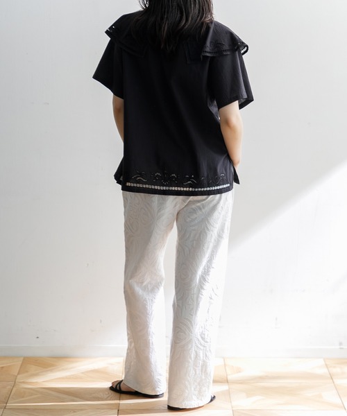 LEIN(リーン)の「リバースアップリケパンツ(その他パンツ・レディース・ホワイト・S)」の9枚目の写真