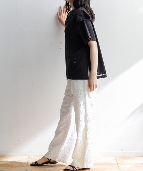 LEIN(リーン)の「リバースアップリケパンツ(その他パンツ・レディース・ホワイト・S)」の8枚目の写真