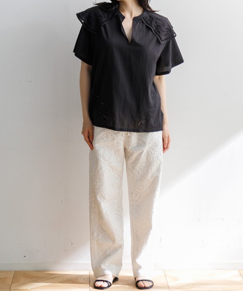 LEIN(リーン)の「リバースアップリケパンツ(その他パンツ・レディース・ホワイト・S)」の7枚目の写真