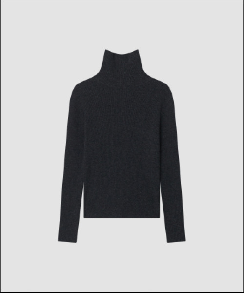 THE LILLE（ザ リル）の「Button-up Turtleneck Knit_Charcoal（ニット/セーター・レディース・その他・FREE）」の2枚目の写真
