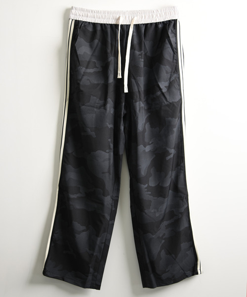 neos（ネオス）の「【neos】カモフラ柄 シャカシャカ サイドライン トラックパンツ ワイドパンツ メンズ レディース ルーズシルエット イージーパンツ ユニセックス（スウェットパンツ・メンズ・ホワイト/ブラック・MEDIUM/LARGE/X-LARGE）」の12枚目の写真