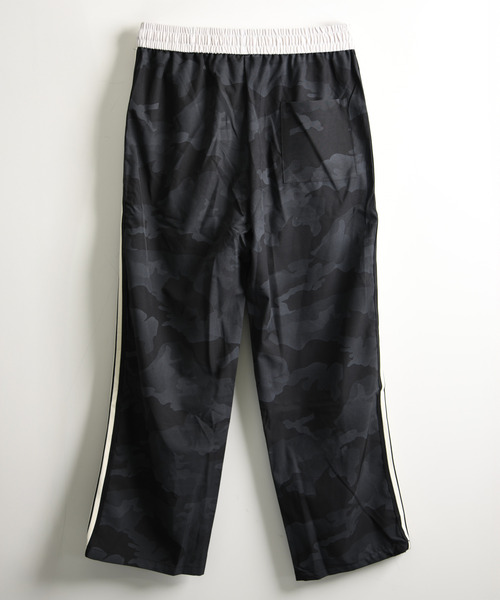 neos（ネオス）の「【neos】カモフラ柄 シャカシャカ サイドライン トラックパンツ ワイドパンツ メンズ レディース ルーズシルエット イージーパンツ ユニセックス（スウェットパンツ・メンズ・ホワイト/ブラック・MEDIUM/LARGE/X-LARGE）」の13枚目の写真