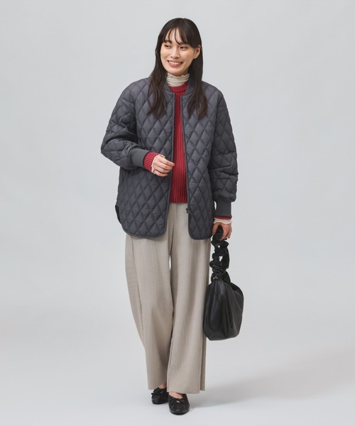 TIGORA(ティゴラ)の「ティゴラ TIGORA 撥水ストレッチリブワイドパンツ(その他パンツ・レディース・ダークブラウン/ベージュ・L/M/S/XL)」の22枚目の写真