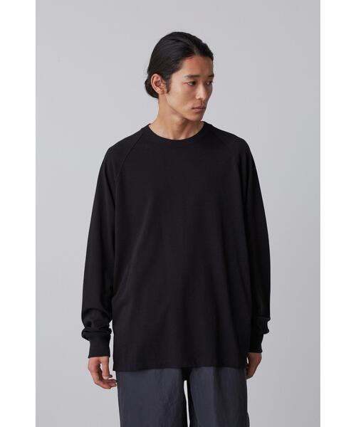 YLEVE(イレーヴ)の「YLEVE / SUPIMA COTTON CUPRA LONG SLEEVE T‐SHIRT(Tシャツ/カットソー・メンズ・ブラック/ホワイト・5/4)」の1枚目の写真