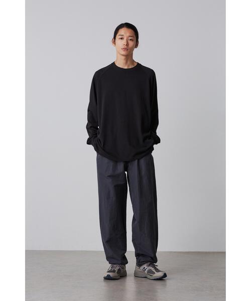 YLEVE(イレーヴ)の「YLEVE / SUPIMA COTTON CUPRA LONG SLEEVE T‐SHIRT(Tシャツ/カットソー・メンズ・ブラック/ホワイト・5/4)」の3枚目の写真