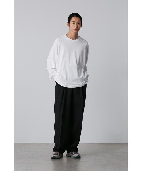 YLEVE(イレーヴ)の「YLEVE / SUPIMA COTTON CUPRA LONG SLEEVE T‐SHIRT(Tシャツ/カットソー・メンズ・ブラック/ホワイト・5/4)」の9枚目の写真